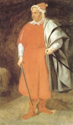 Diego Velazquez Portrait du bouffon don Cristobal de Castaneda y Pernia (Barbarroja) (df02)